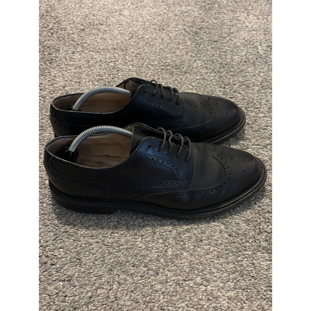 Paraboot Wingtip Oxford Black Men's‎ Leather Dress Shoes Size US 10 UK 9